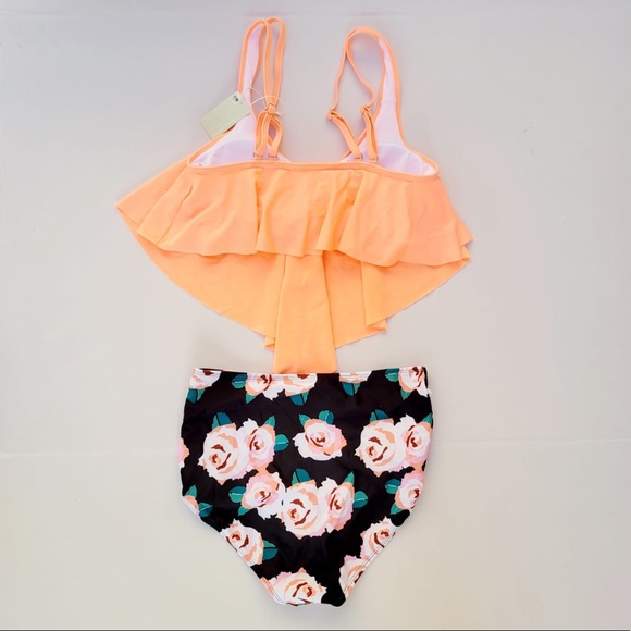 2 Piece Bathing Suits for Women, Trendy High Waisted Bikini Tankini Comfortable - Picture 7 of 9